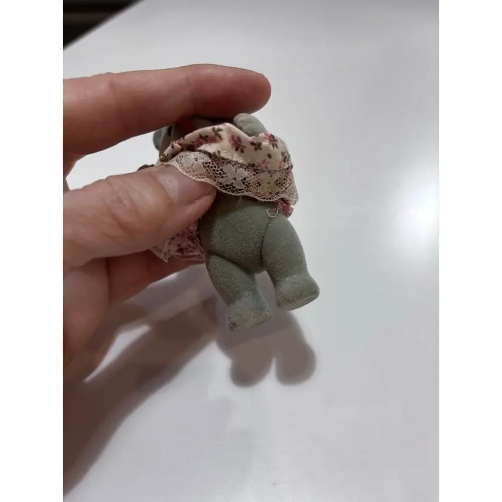 Sylvanian Families Gray Bear Sister Initial Rare Summer Evergreen